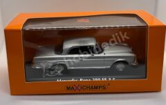 Minichamps 1:43 Mercedes-Benz 280 SE 3.5 Coupé 1970 – Silver (940038120) | Die-cast Model Araba