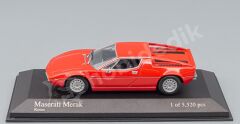 Minichamps 1:43 Maserati Merak 1974 – Red (400123420) | Die-cast Model Araba