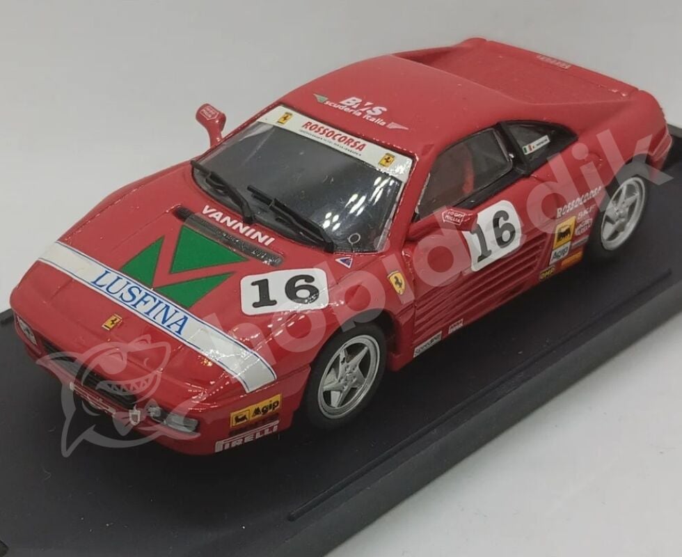 Bang 1:43 Ferrari 348 Challenge 1994 – Emanuele Moncini #16 (9416) | Die-Cast Model Araba