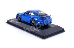 Minichamps 1:43 Porsche 911 (992) Turbo S Coupé Sport Design 2021 – Shark Blue (410060072) | Die-cast Model Araba