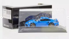 Minichamps 1:43 Porsche 911 (992) Turbo S Coupé Sport Design 2021 – Shark Blue (410060072) | Die-cast Model Araba