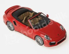 Minichamps 1:43 Porsche 911 (991) Turbo S Cabriolet 2013 – Guards Red (410062230) | Die-cast Model Araba