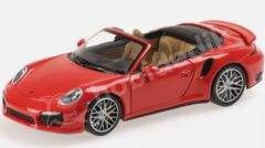 Minichamps 1:43 Porsche 911 (991) Turbo S Cabriolet 2013 – Guards Red (410062230) | Die-cast Model Araba