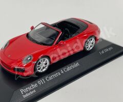 Minichamps 1:43 Porsche 911 (991) Turbo S Cabriolet 2013 – Guards Red (410067230) | Die-cast Model Araba