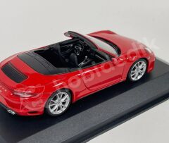 Minichamps 1:43 Porsche 911 (991) Turbo S Cabriolet 2013 – Guards Red (410067230) | Die-cast Model Araba