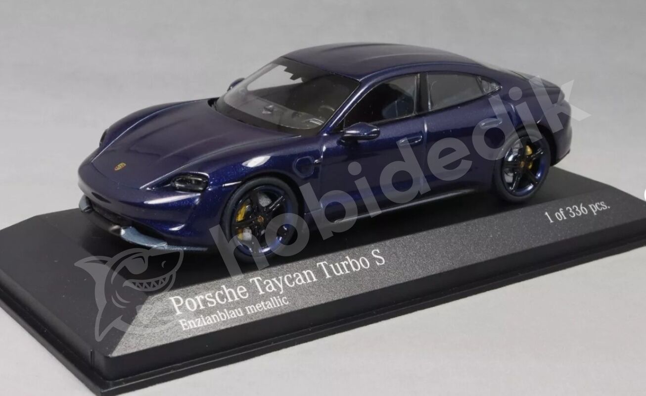 Minichamps 1:43 Porsche Taycan Turbo S Blue Metallic (410068475) | Model Araba