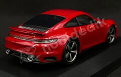 Minichamps 1:43 Porsche 911 (992) Turbo S Coupe 2020 – Carmine Red (410069475) | Die-cast Model Araba