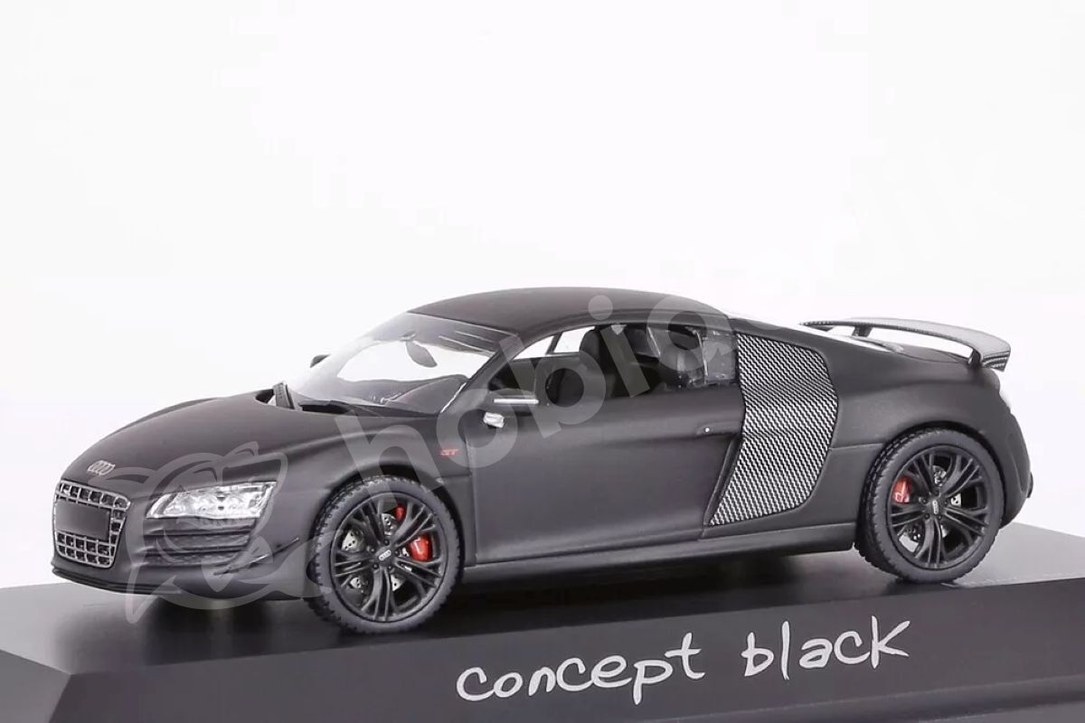 Schuco 1:43 Audi R8 GT Concept – Mat Siyah (450722700) | Die-cast Model (Sınırlı Üretim)