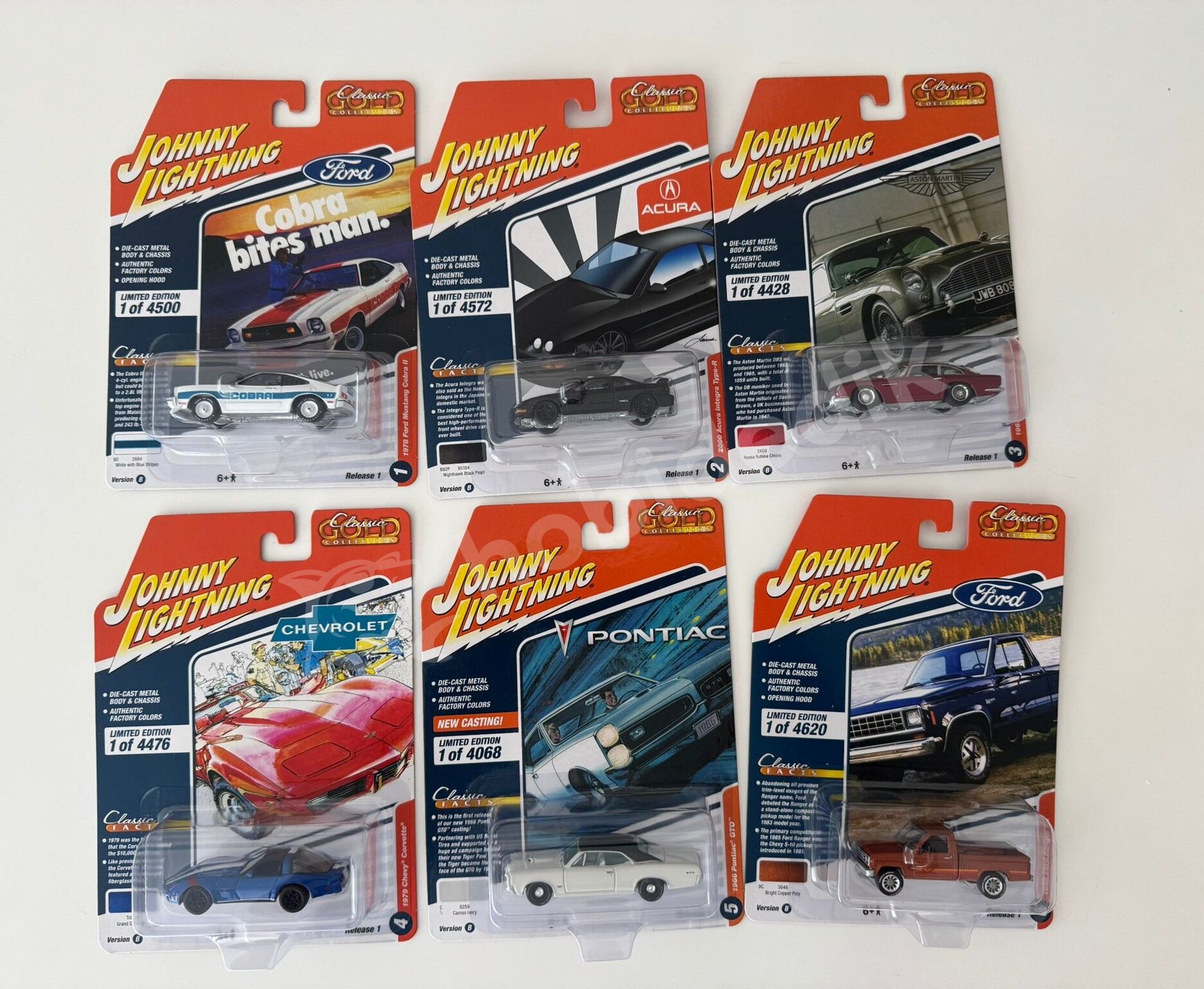 Jhonny Lightning Classic Gold Collections  (JLCG031) - 6'lı set