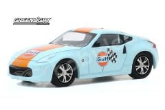 GreenLight 1:64 2020 Nissan 370Z Coupe – Gulf Oil “Running on Empty” (41110-F) | Die-cast Model Araba