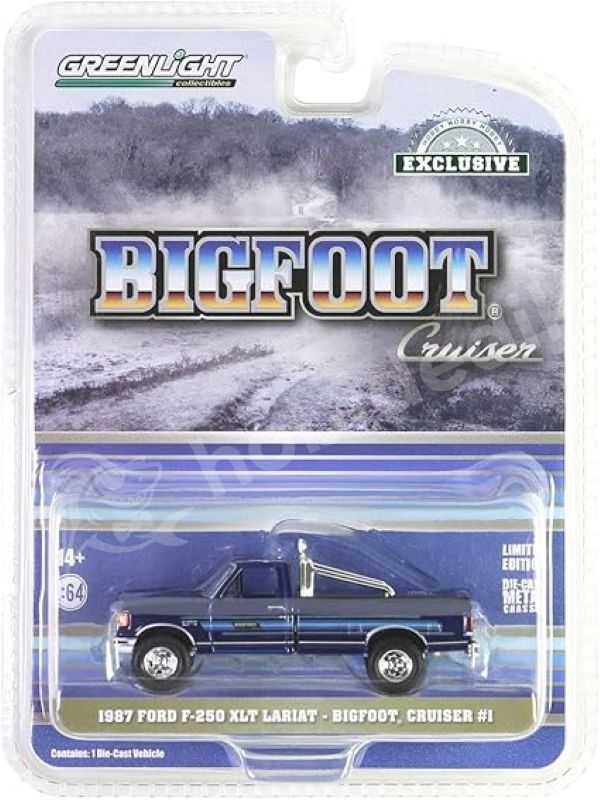 GreenLight 1:64 Ford F-250 XLT Lariat “Bigfoot Cruiser #1” 1987 (30433) | Die-cast Model Araba