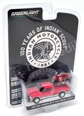 GreenLight 1:64 GMC Sonoma Extended Cab – Indian Motorcycle (28080-C) | Die-cast Model Araba