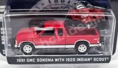GreenLight 1:64 GMC Sonoma Extended Cab – Indian Motorcycle (28080-C) | Die-cast Model Araba