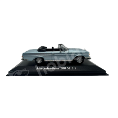 Minichamps 1:43 Mercedes-Benz 280 SE 3.5 Cabriolet (W111, 1970) Light Blue Metallic (940038131) | Die-cast Model Araba