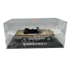 Minichamps 1:43 Mercedes-Benz 280 SE 3.5 Cabriolet (W111, 1970) – Gold Metallic (940038130) | Die-cast Model Araba
