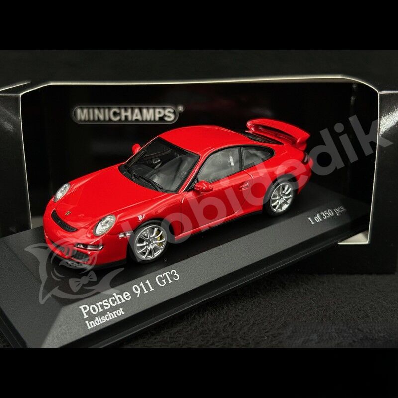 Minichamps 1:43 Porsche 911 (997) GT3 2006 – Guards Red (400065404) | Die-cast Model Araba