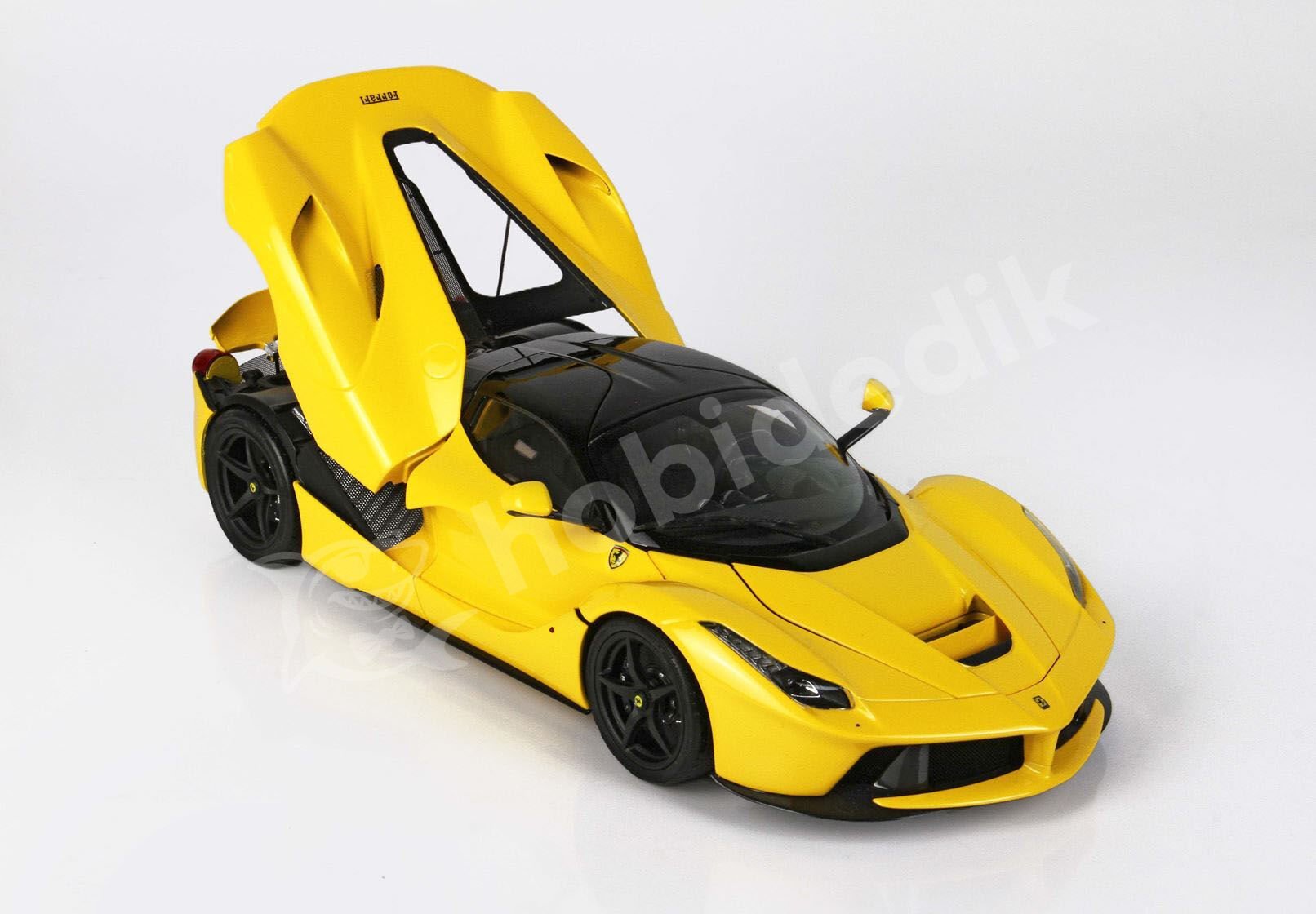 Ferrari LaFerrari Giallo Modena yellow with matte black wheels