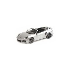 Minichamps 1:18 Porsche 911 (992) Turbo S Cabriolet 2020 Silver (155069082) | Model Araba