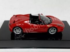 1:43 Hot Wheels Elite Ferrari 458 Italia Spider in Rosso Corsa Red