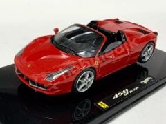 Hot Wheels Elite 1:43 Ferrari 458 Italia Spider – Rosso Corsa Red (W1182) | Die-cast Model Araba