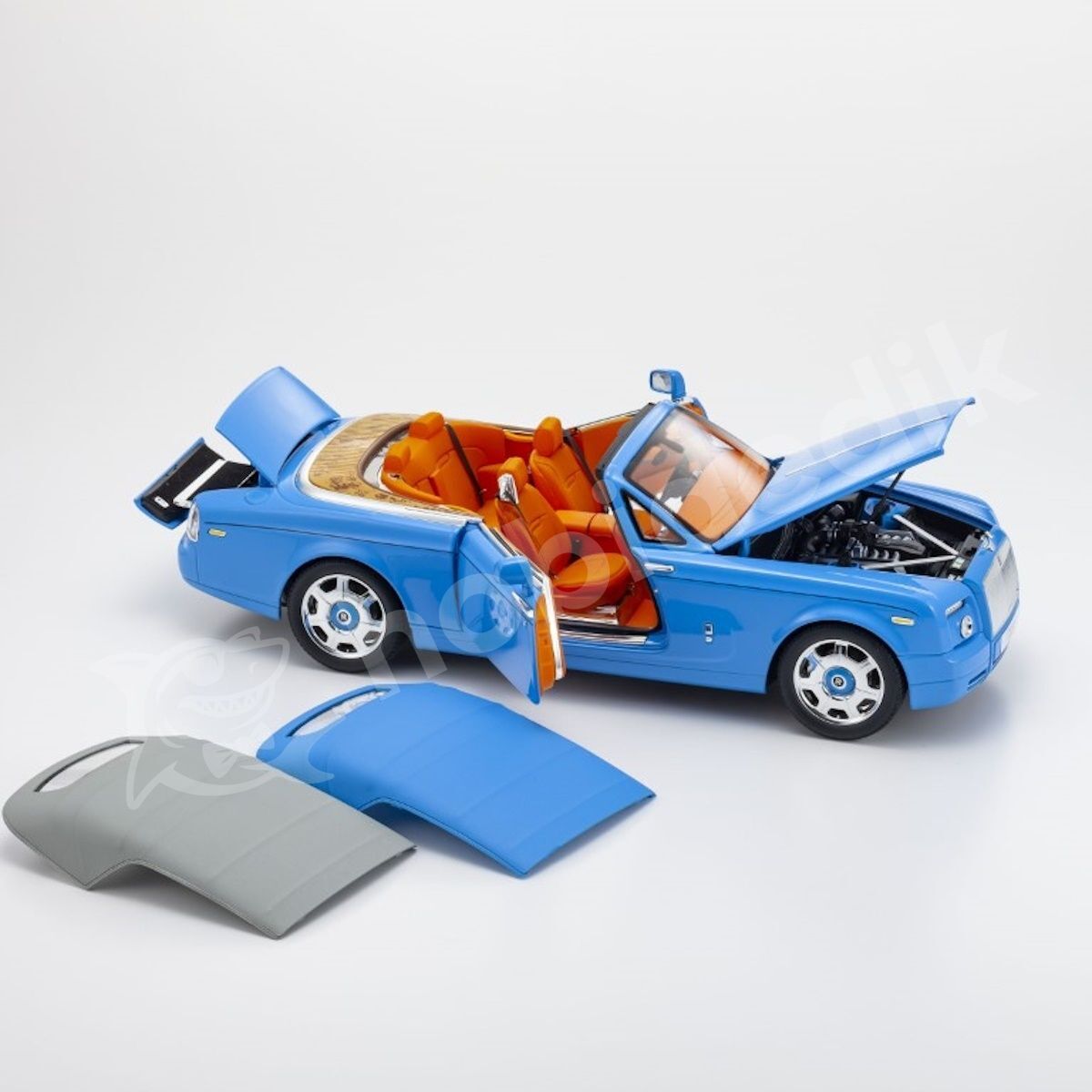 Kyosho 1:18 Rolls-Royce Phantom Drophead Coupé – Light Blue (KYO8871BL) | Die-cast Model Araba