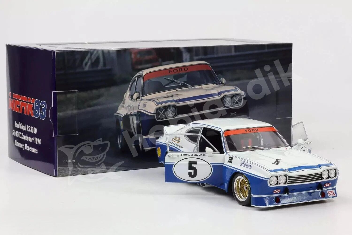 WERK83 1:18 Ford Capri RS 3100 #5 – 1974 (W1801101) | Die-cast Model Araba