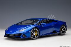AutoArt 1:18 Lamborghini Huracán EVO (2019) – Blu Nethuns Blue (79212) | Die-cast Model Araba