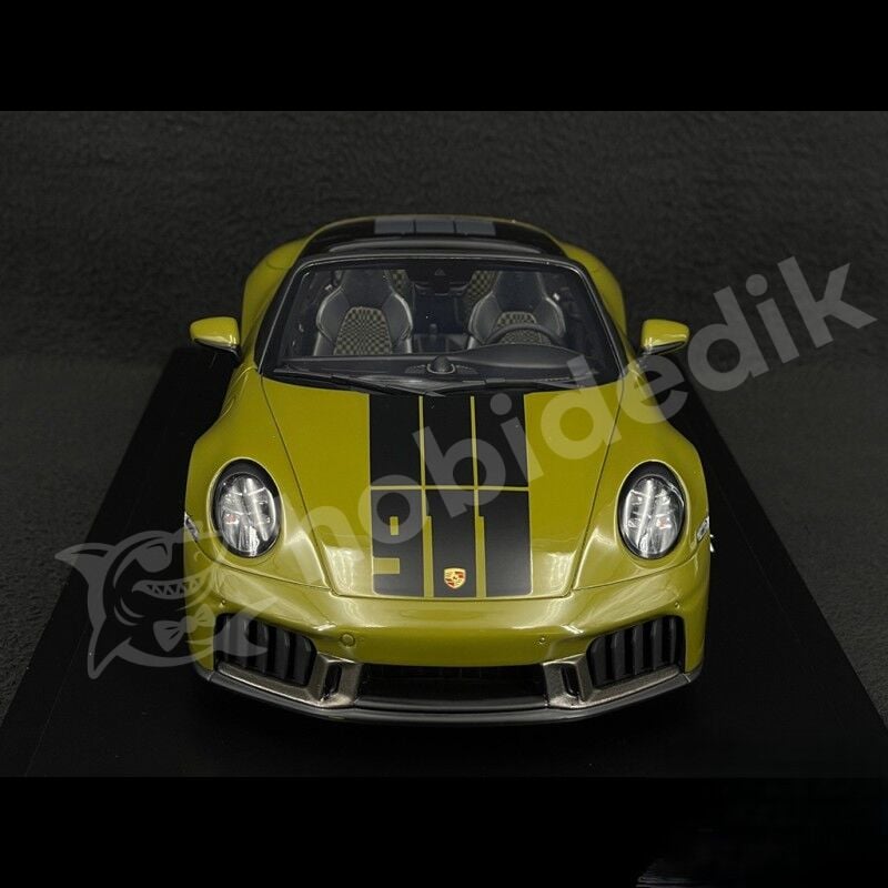 1:18 Spark WAP0210510SGTS Porsche 911 Spirit 70 Type 992 Cabriolet 2025 Olive Neo