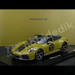 1:18 Spark WAP0210510SGTS Porsche 911 Spirit 70 Type 992 Cabriolet 2025 Olive Neo