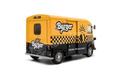 Solido 1:18 Citroen Type HY NYC Burger 1969 - Yellow Black (S1804822) | Model Araba