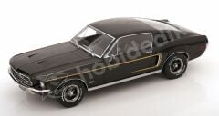 KK Scale 1:18 Ford Mustang GT Fastback 1968 – Black (KKDC181393) | Die-cast Model Araba