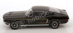 KK Scale 1:18 Ford Mustang GT Fastback 1968 – Black (KKDC181393) | Die-cast Model Araba
