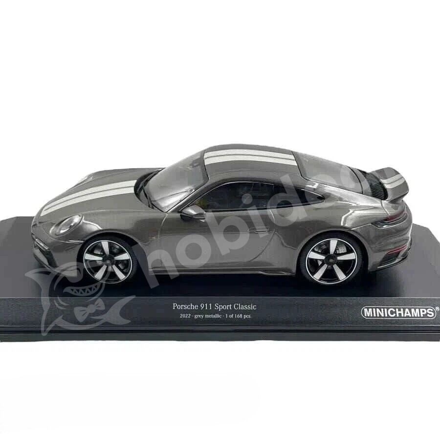 Minichamps 1:18 Porsche 911 (992) Sport Classic 2022 – Gri Metalik (155062002) | Model Araba