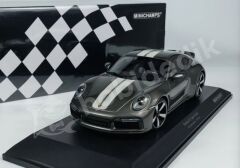 Minichamps 1:18 Porsche 911 (992) Sport Classic 2022 – Gri Metalik (155062002) | Model Araba