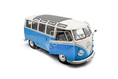 Solido 1:18 Volkswagen T1 Samba Bus 1962 – Mavi/Beyaz (S1813401) | Die-cast Model Araba