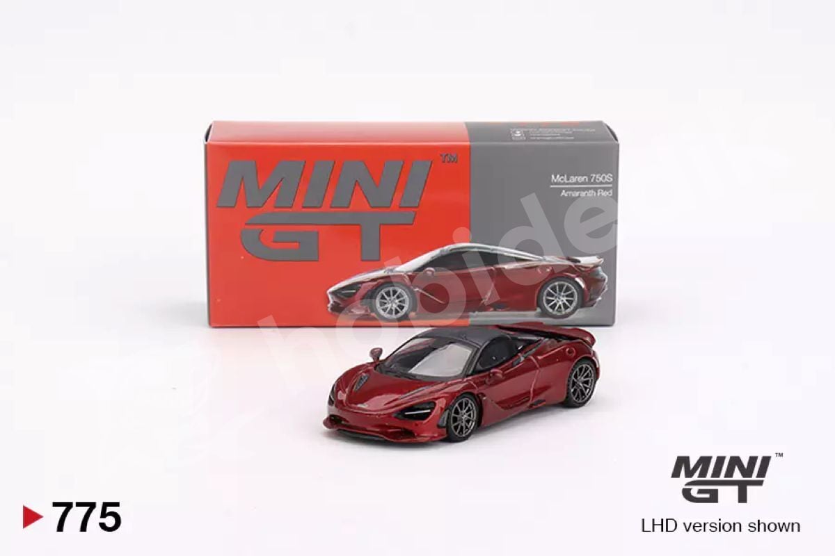 Mini GT 1:64 McLaren 750S Amaranth Red (MGT00775-L) | Diecast Model Araba