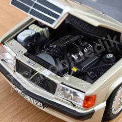 Norev 1:18 Mercedes-Benz 190E 2.3-16V 1984 – Smoke Silver (183831) | Die-cast Model Araba