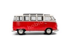 Solido 1:18 Volkswagen T1 Samba (1962) – Kırmızı / Beyaz (S1813402) | Die-cast Model Araba
