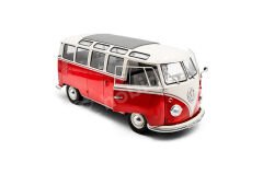 Solido 1:18 Volkswagen T1 Samba (1962) – Kırmızı / Beyaz (S1813402) | Die-cast Model Araba