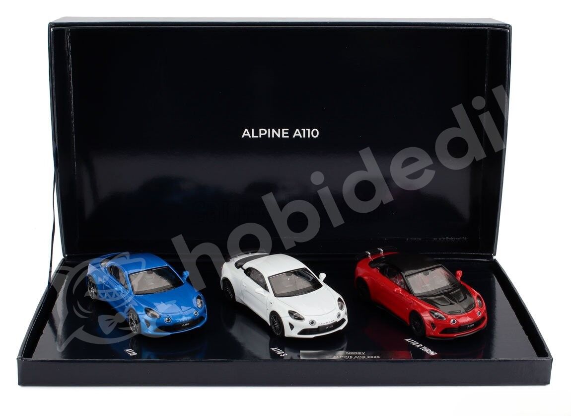 Norev 1:43 Renault Alpine Tricolore A110 3'lü Set Hediye Kutulu (517882) | Die-cast Model Araba
