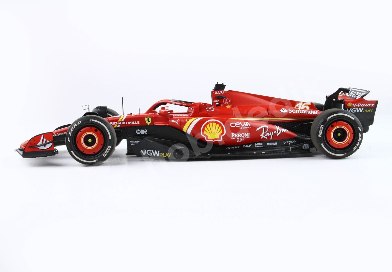 BBR 1:18 Ferrari SF-24 #16 Charles Leclerc – Avustralya GP 2024 (BBR241816) | Model Araba