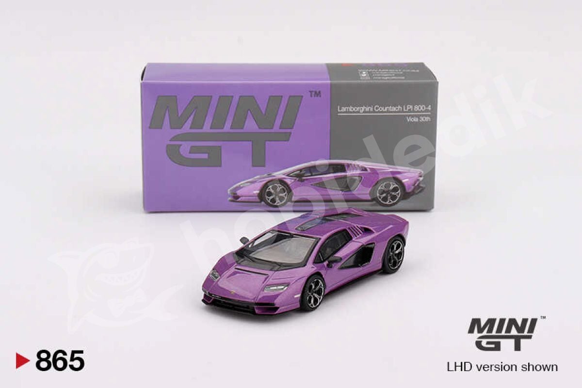 Mini GT 1:64 Lamborghini Countach LPI 800-4 “Viola 30th” (MGT00865-L) | Model Araba