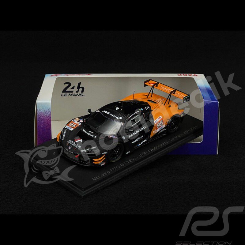 Spark 1:43 McLaren 720S GT3 Evo #95 – United Autosports Le Mans 2024 (S9162) | Model Araba