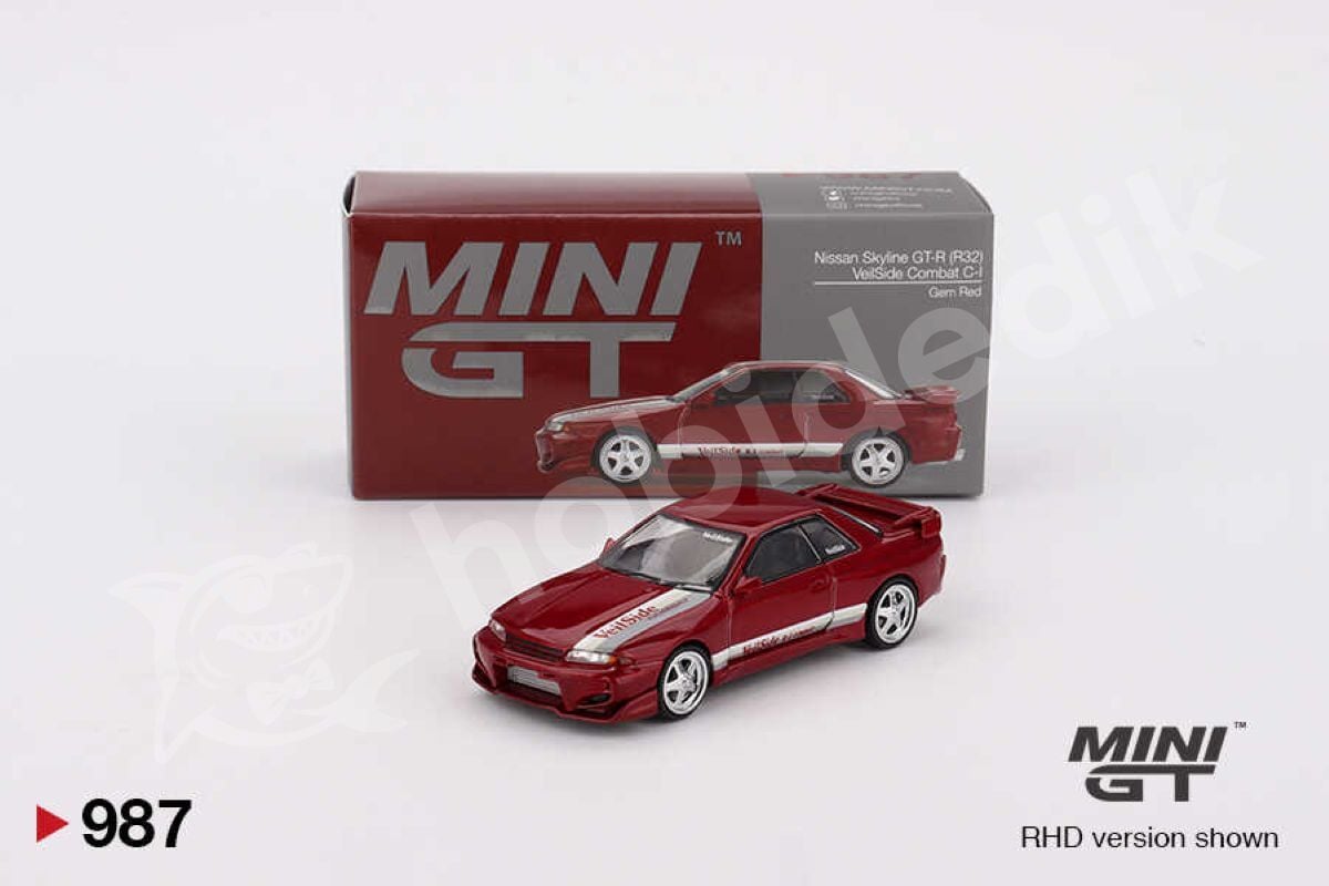 Mini GT 1:64 Nissan Skyline GT-R (R32) VeilSide Combat C-I Gem Red (MGT00987-R) | Model Araba