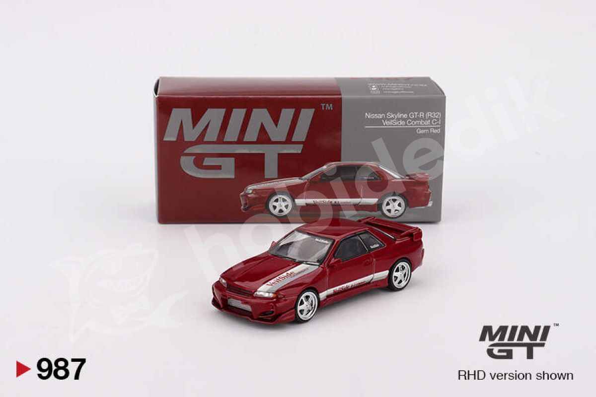 Mini GT 1:64 Nissan Skyline GT-R (R32) VeilSide Combat C-I Gem Red (MGT00987-R) | Model Araba