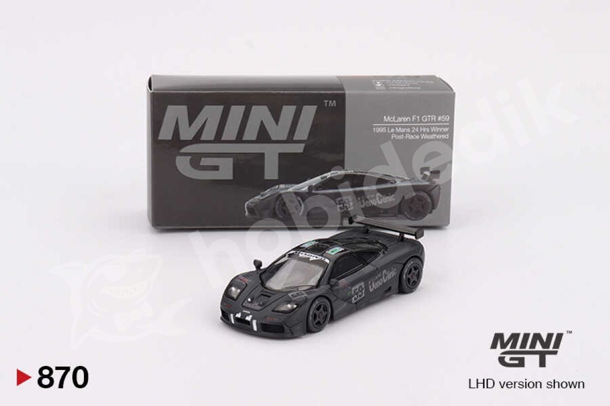 Mini GT 1:64 McLaren F1 GTR #59 Le Mans 1995 Weathered (MGT00870-L) | Model Araba