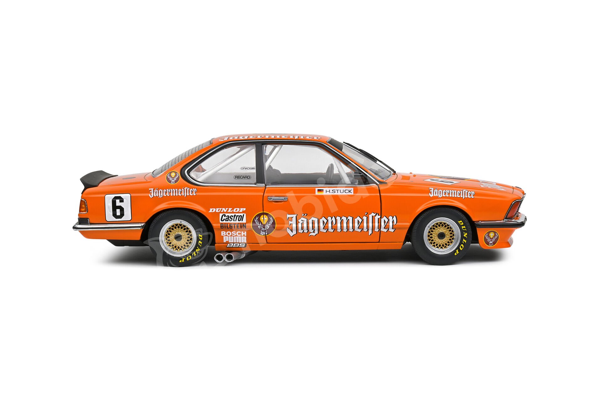 Solido 1:18 BMW 635 CSI #6 Hans‐Joachim Stuck Jägermeister (S1810302) | Model Araba