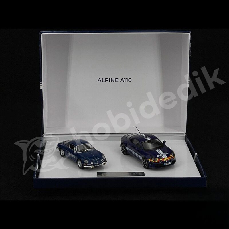 Norev 1:43 Alpine A110 Gendarmerie Gift Box 2022 (517880) | Model Araba