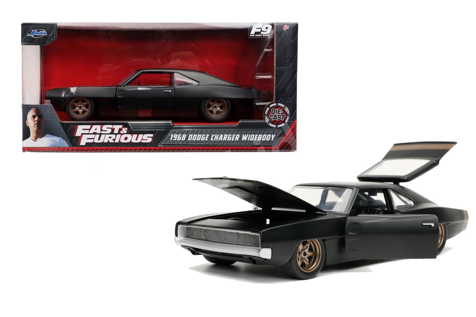 Jada 1:24 Fast & Furious 1968 Dodge Charger Widebody (253203075) | Model Araba