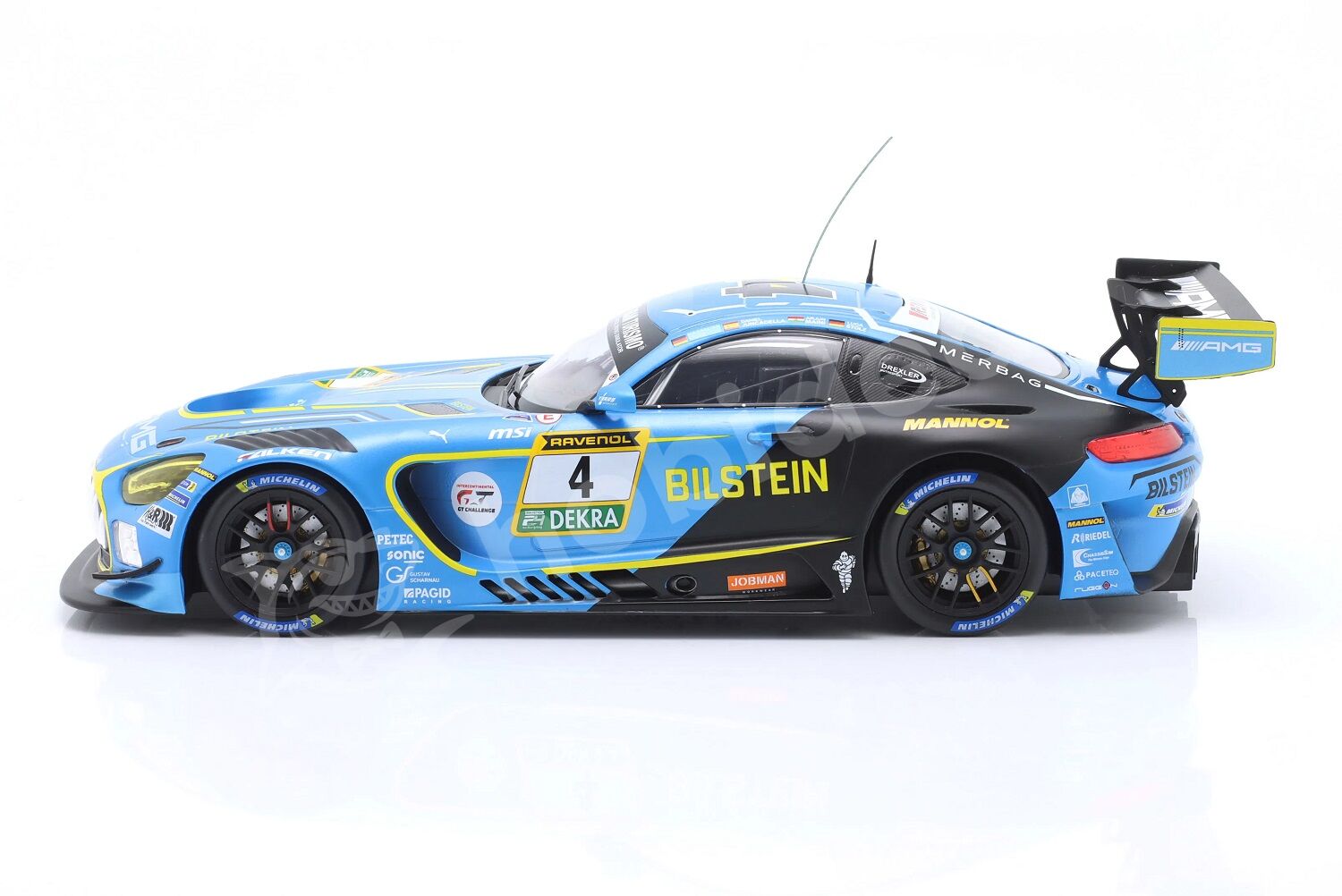 IXO 1:18 Mercedes-AMG GT3 Evo #4 Team HRT 24h Nürburgring 2024 (HRT-I-AMG-24-1804-24H) | Model Araba